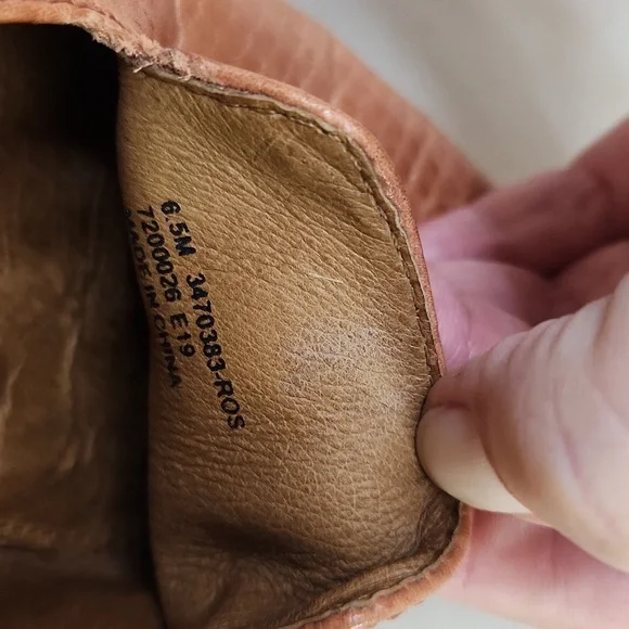 Frye Kenzie Venetian Brownish Orange Flats Size 6.5 - Picture 6 of 7